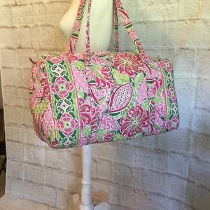 Vera Bradley large duffel travel  shoulder bag